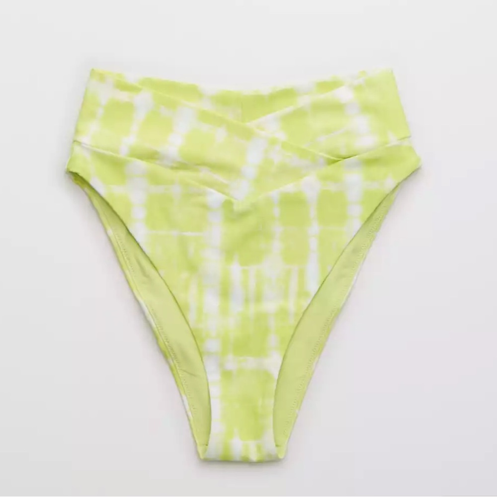 NWT Aerie Crossover High Cut Cheeky Bikini Bottom - Size M